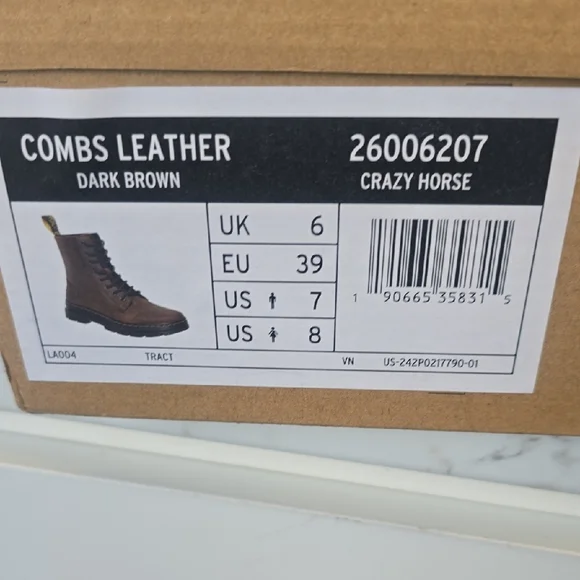 Dr. Martens Dark Brown Men's Boots - Picture 2 of 12